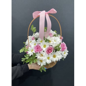 Корзина с цветами 1 Корзина с цветами 1