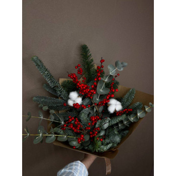 Букет "Еловая роза"